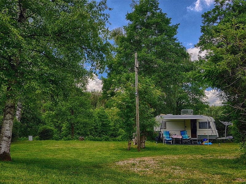 Caravan Staplek Camping Les Trexons Frankrijk
