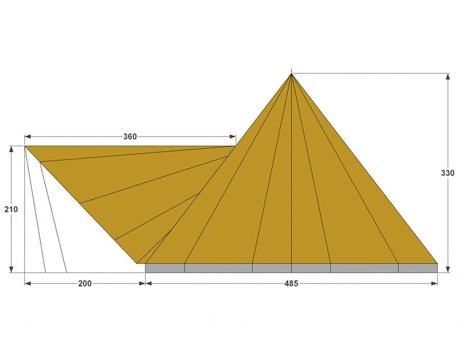 Camping Les TrexonsGiant Fir doorsnede