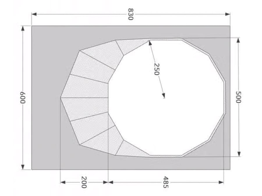 Camping Les Trexons Giant Fir plattegrond