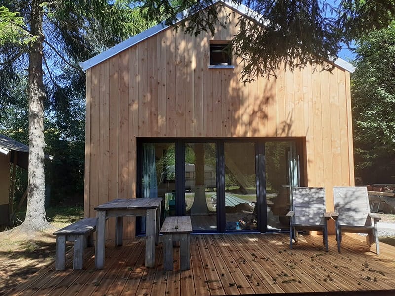 Kampeerhuisje Les Trexons Camping Frankrijk