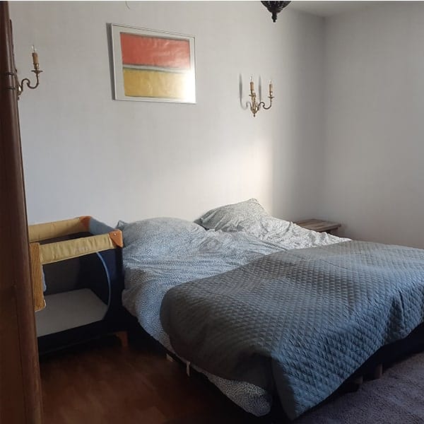 Camping Les Trexons appartement slaapkamer